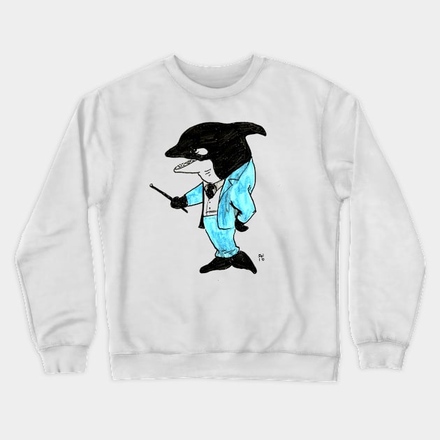 Killer Whale Lecturer Crewneck Sweatshirt by CoolCharacters